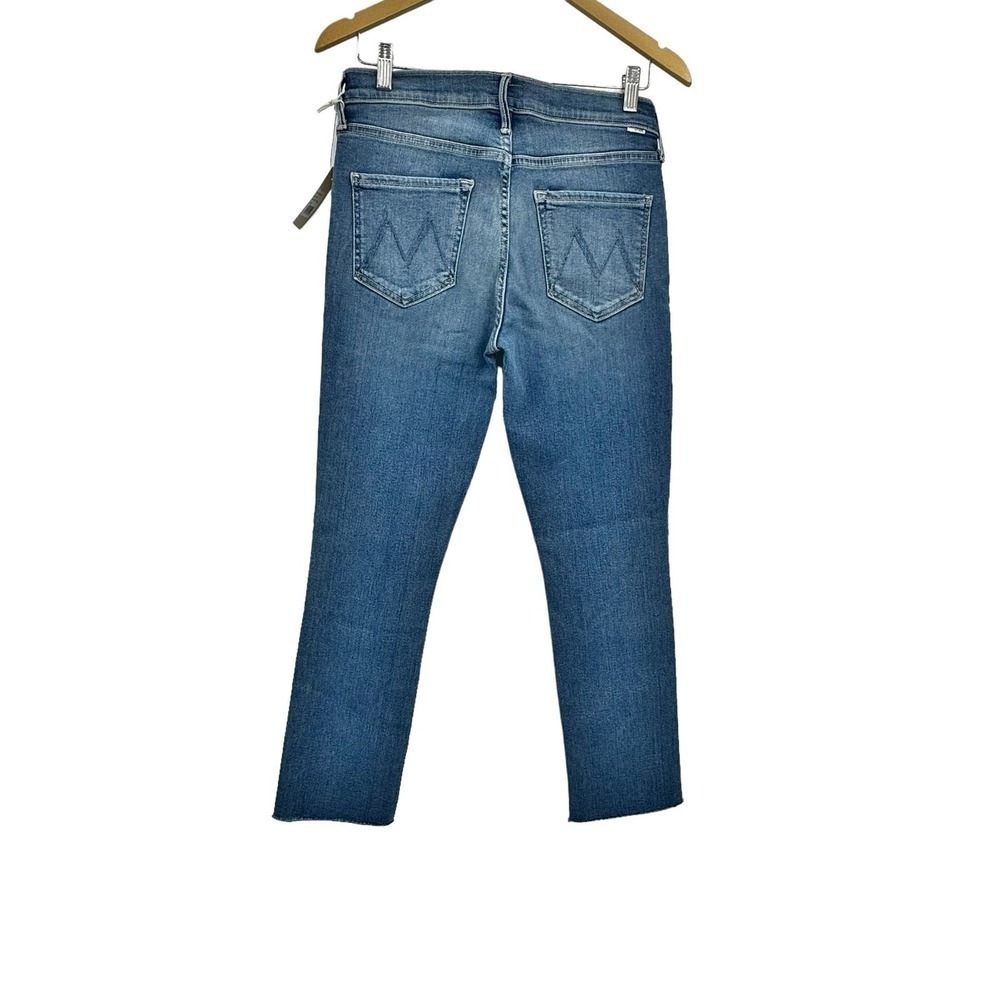 Mother The Mid Rise Dazzler Ankle Fray Jeans In Riding The Cliffside Size 29 NWT - Picture 6 of 13